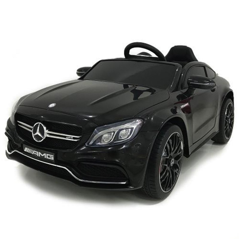 Детска акумулаторна кола C63s черен металик