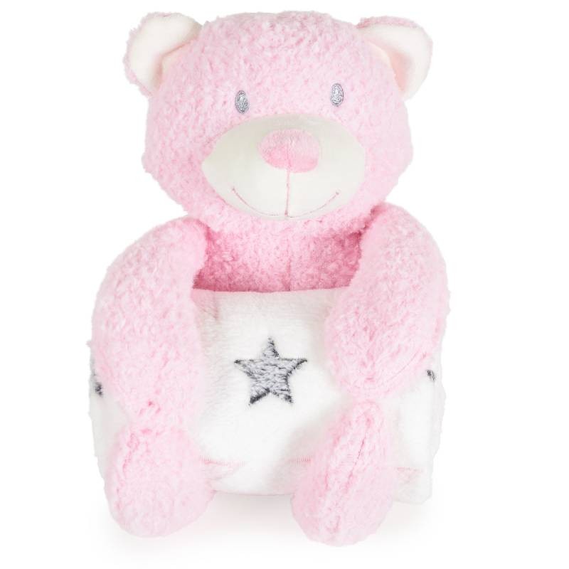 Бебешко одеяло 90/75 cm с играчка Rory Bear 