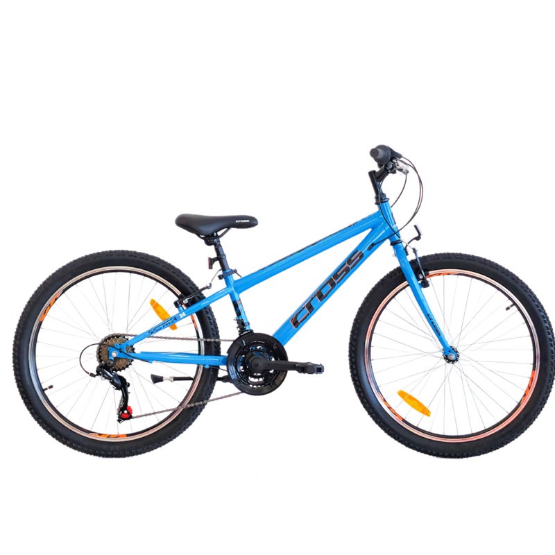 Детско-юношески велосипед Cross Spider 24" Steel син