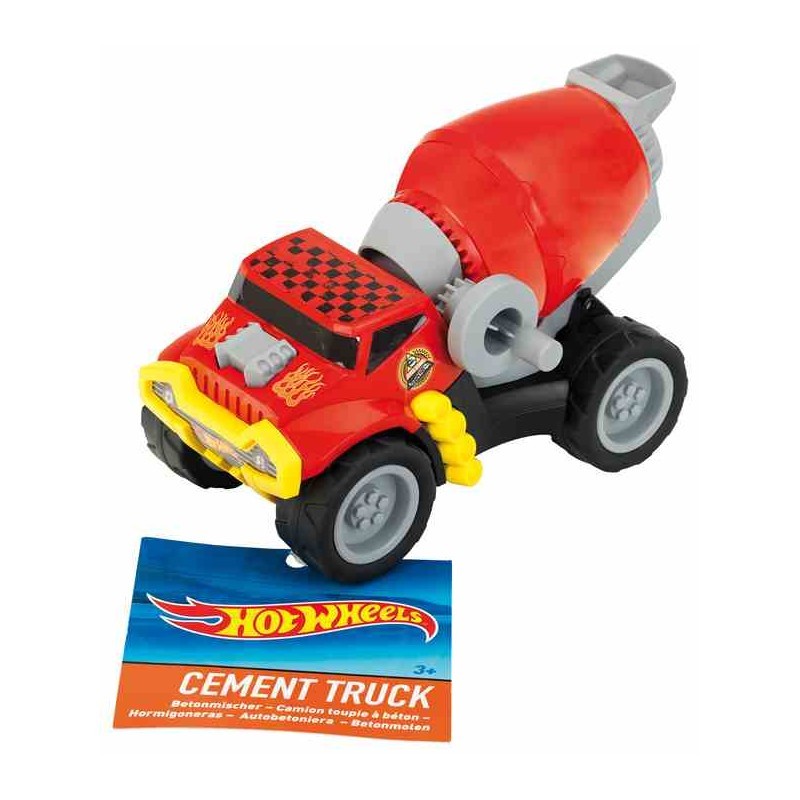 Детски бетоновоз Hot Wheels - червен