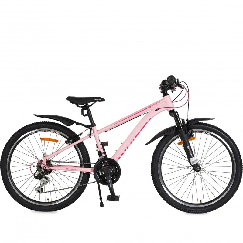 Детски велосипед със скорости 24 цола BYOX Whizzy Pink