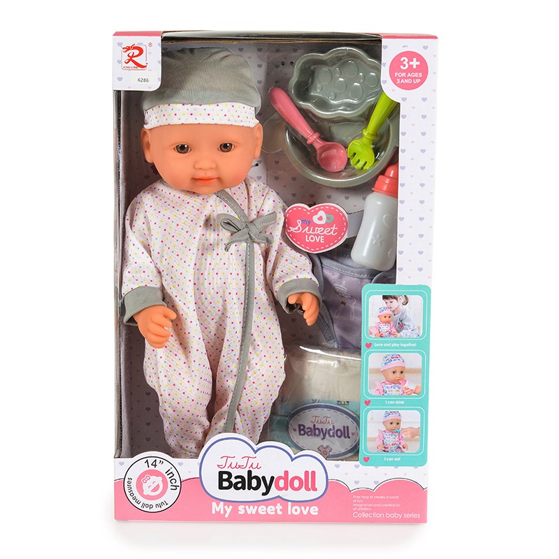 36 cm Кукла с аксесоари Grey 6286