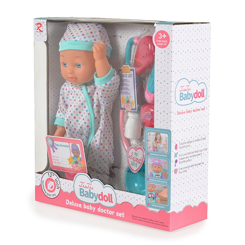 Кукла 31 cm със стетоскоп и звук Dotts 6819