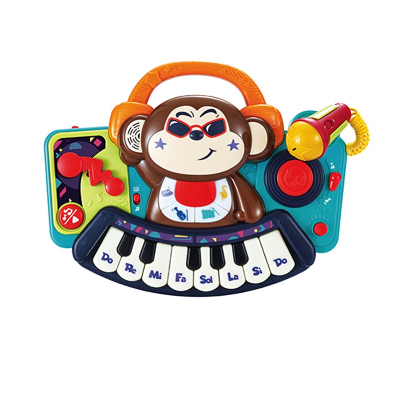 Мини пиано с микрофон DJ Monkey 3137