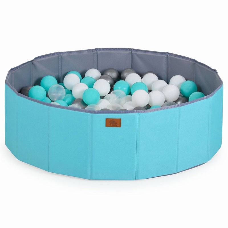 Сгъваем детски басейн с 90 цветни топки MONI TOYS Melo мента
